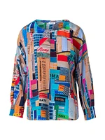 Silk NYC Collage Blouse