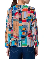 Silk NYC Collage Blouse