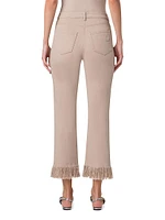 Marli Fringe Tapered Ankle Jeans