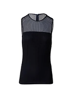 Stretch Mesh Fitted Top