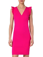 Signature Jersey V-Neck Midi-Dress