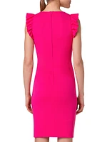 Signature Jersey V-Neck Midi-Dress