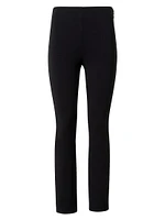 Jersey Boot-Cut Crop Pants