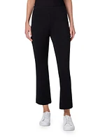 Jersey Boot-Cut Crop Pants