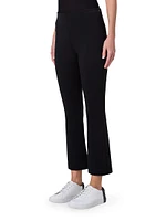 Jersey Boot-Cut Crop Pants