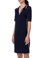 Wool-Blend Polo Dress