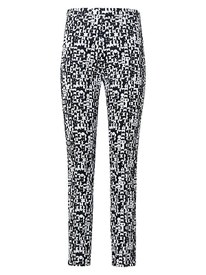 Franca Geometric Slim Crop Pants