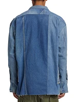 Denim Western Zip Shirt Jacket