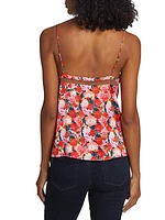 Kaira Floral Silk Cut-Out Cami