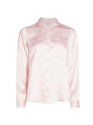 Rachelle Silk Long-Sleeve Shirt