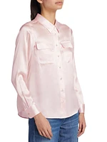 Rachelle Silk Long-Sleeve Shirt