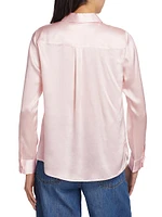 Rachelle Silk Long-Sleeve Shirt