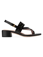 Anica Lux 40MM Block-Heel Sandals