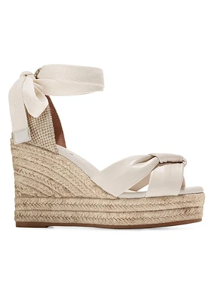 Hampton Leather Espadrille Platform Sandals