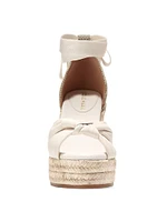 Hampton Leather Espadrille Platform Sandals