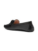 Bellport Bow Leather Driving Loafers