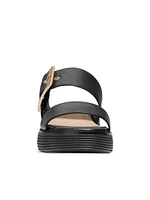 ØriginalGrand Buckle-Accented Leather Slide Sandals