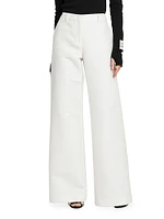 Wide-Leg Cotton Trousers