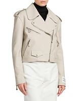 Sheep Leather Crop Jacket