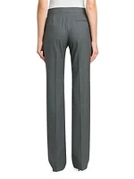 Wool Straight-Leg Trousers