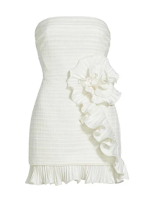 Isla Ruffle-Trim Minidress