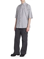 Sandrok Striped Button-Front Shirt