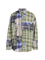 Setar Plaid Cotton Button-Front Shirt