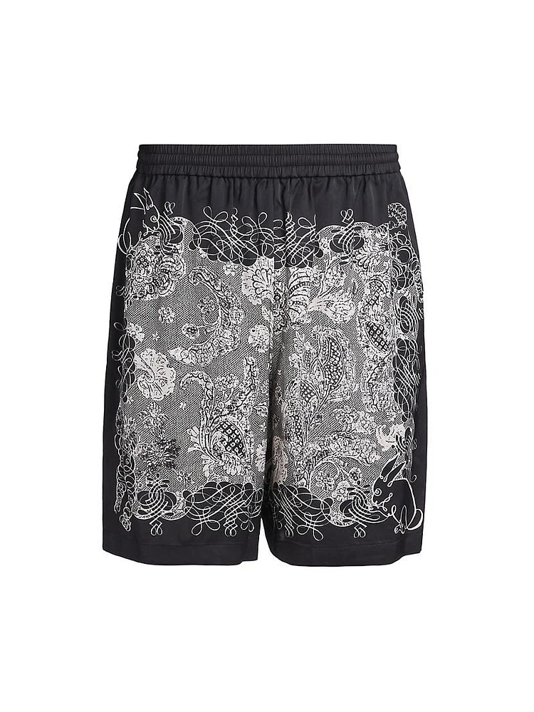 Rudent Graphic Cotton Shorts