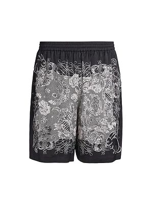 Rudent Graphic Cotton Shorts