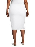 Jacquard Knit Pencil Skirt