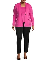 Plus Burnout Single-Button Jacket