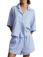 Jacquard Polo Player 2-Piece Pajama Set