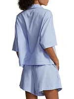 Jacquard Polo Player 2-Piece Pajama Set