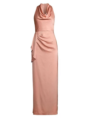 Satin Crepe Gown