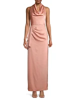 Satin Crepe Gown