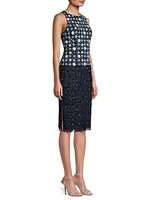 Beaded Sleeveless Midi-Dress