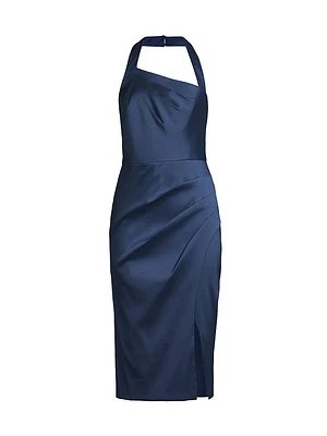 Satin Halterneck Dress