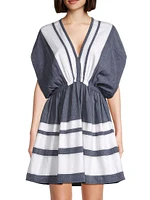 Alem Striped Cotton Minidress