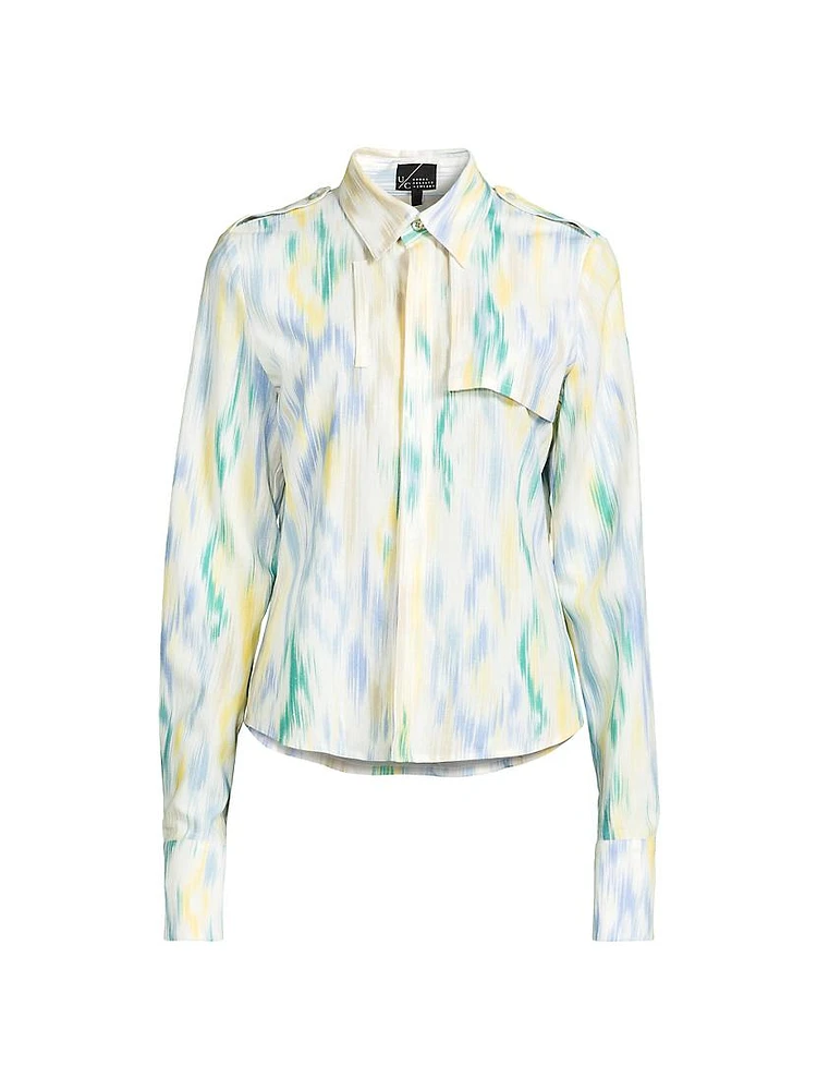 Trench Ikat-Inspired Shirt