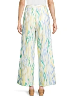 Ikat-Inspired Crop Trousers