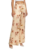 Pilar Floral Wide-Leg Pants