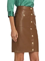 Amira Vegan Leather Pencil Skirt