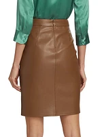 Amira Vegan Leather Pencil Skirt