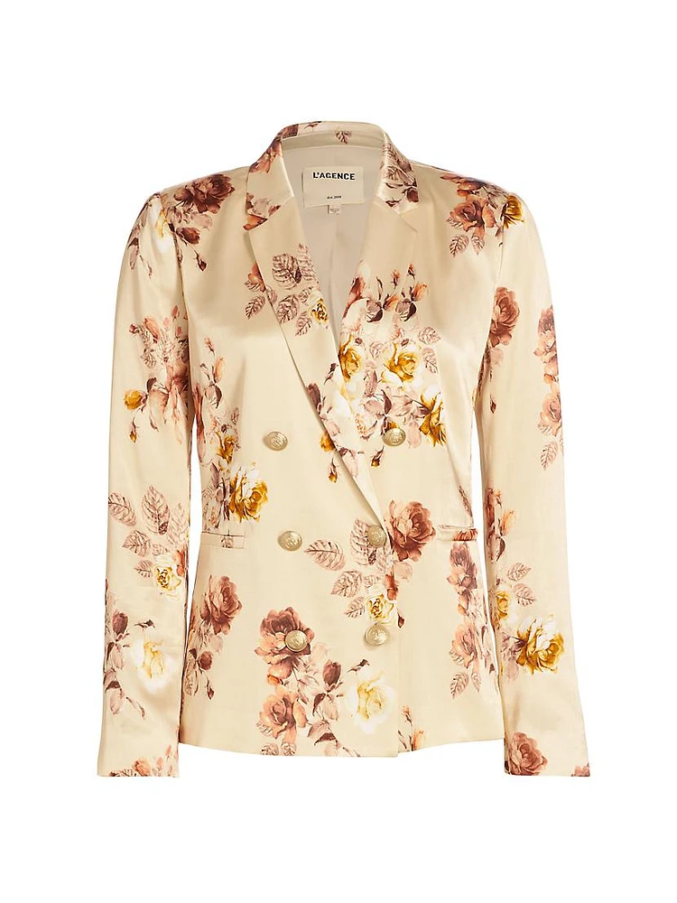 Colin Floral Double-Breasted Blazer