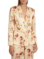 Colin Floral Double-Breasted Blazer