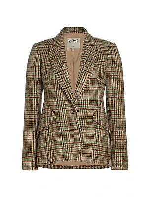 Chamberlain Houndstooth Wool-Blend Blazer