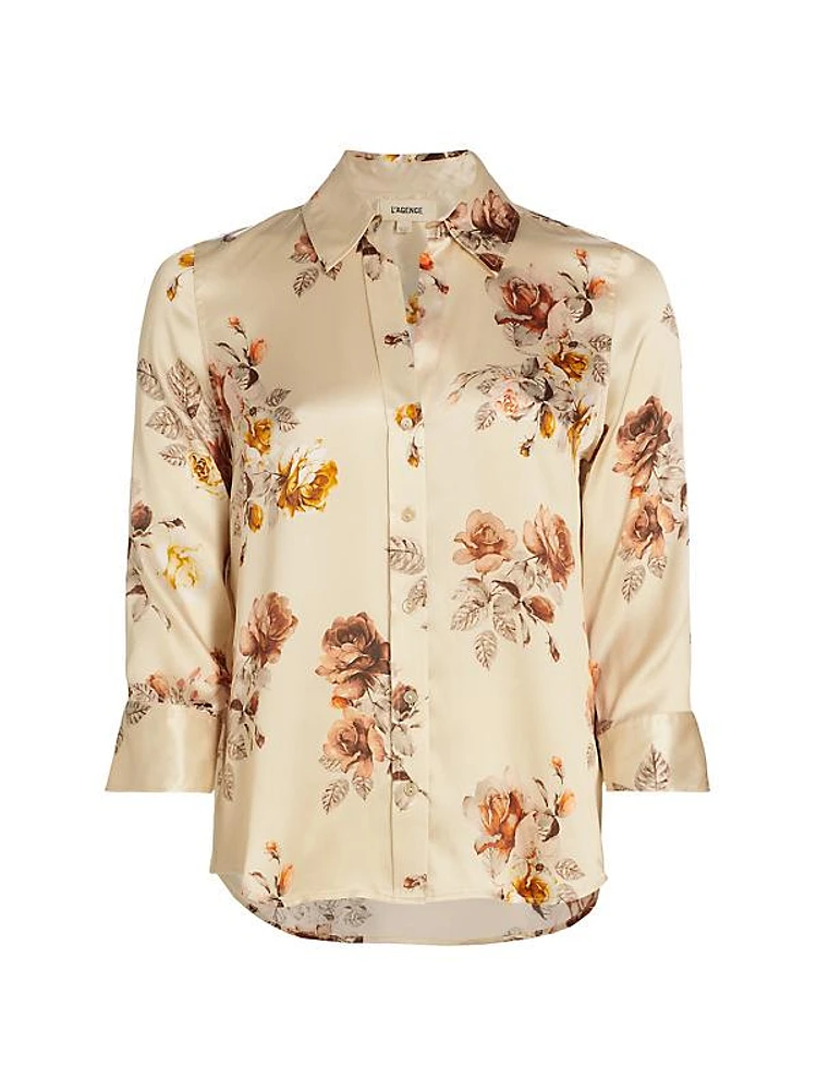 Dani Floral Silk Blouse