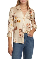 Dani Floral Silk Blouse