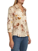 Dani Floral Silk Blouse