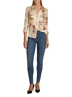 Dani Floral Silk Blouse